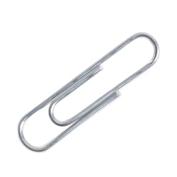 Essendant&nbsp;U Brands Paper Clips  Medium  Vinyl-Coated  Silver  200 Clips/Box  5 Boxes/Pack