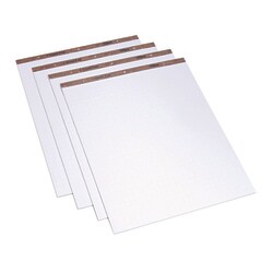 Essendant TOPS Easel Pads  Quadrille Rule (1 sq/in)  27x34  White  50 Sheets  4/Carton