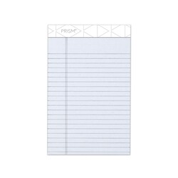 Essendant&nbsp;TOPS Prism plus  Colored Writing Pads  Narrow Rule  50 Pastel Gray 5x8 Sheets  12/Pack