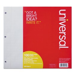 Essendant&nbsp;Universal Filler Paper  3-Hole  8 5x11  Medium/College Rule  100/Pack