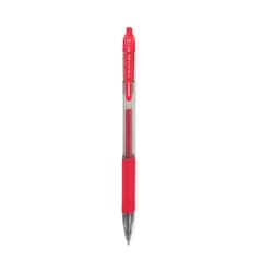 Essendant&nbsp;Zebra Sarasa Dry Gel X20 Gel Pen  Retractable  Fine 0 5 mm  Red Ink  Clear/Red Barrel  12/Pack