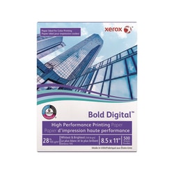 Essendant&nbsp;xerox Bold Digital Printing Paper  100 Bright  28 lb Bond Weight  8 5x11  White  500/Ream
