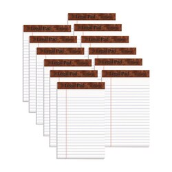 Essendant TOPS The Legal Pad Ruled Perforated Pads  Narrow Rule  50 White 5x8 Sheets  Dozen