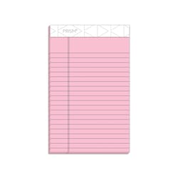 Essendant TOPS Prism plus  Colored Writing Pads  Narrow Rule  50 Pastel Pink 5x8 Sheets  12/Pack