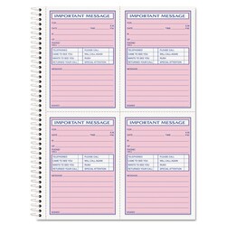 Essendant TOPS Telephone Message Book with Fax/Mobile Section Two-Part