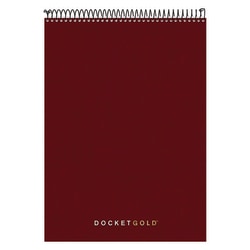 Essendant TOPS Docket Gold Planner Pad  Project-Management Format  Medium/College Rule  Black Cover  70 White 8 5x11 75 Sheets