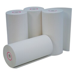 Essendant Universal Direct Thermal Print Paper Rolls  0 38 Core  4 38x127 ft  White  50/Carton