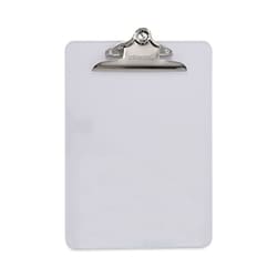 Essendant&nbsp;Universal Plastic Clipboard with High Capacity Clip  1 25 Clip Capacity  Holds 8 5x11 Sheets  Clear