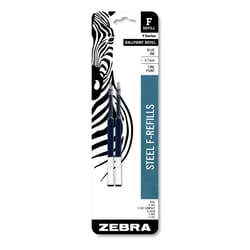 Essendant Zebra F-Refill for Zebra F-Series Ballpoint Pens  Fine Conical Tip  Blue Ink  2/Pack