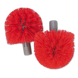 Essendant&nbsp;Unger Replacement Heads for Ergo Toilet-Bowl-Brush System  Red  2/Pack