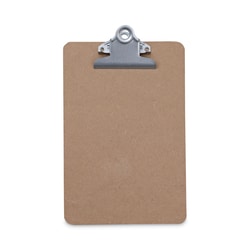 Essendant&nbsp;Universal Hardboard Clipboard  0 75 Clip Capacity  Holds 5x8 Sheets  Brown  3/Pack