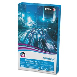 Essendant xerox Vitality Multipurpose Print Paper  92 Bright  20 lb Bond Weight  8 5x14  White  500/Ream