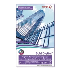 Essendant xerox Bold Digital Printing Paper  98 Bright  24 lb Bond Weight  8 5x14  White  500 Sheets/Ream  8 Reams/Carton
