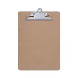 Essendant&nbsp;Universal Hardboard Clipboard  1 25 Clip Capacity  Holds 8 5x11 Sheets  Brown  3/Pack
