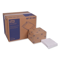 Essendant Tork Advanced Dinner Napkins  2-Ply  15x16 25  White  375/Pack  8 Packs/Carton