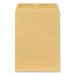 Essendant&nbsp;Universal Catalog Envelope  28 lb Bond Weight Kraft  10 1/2  Square Flap  Gummed Closure  9x12  Brown Kraft  100/Box