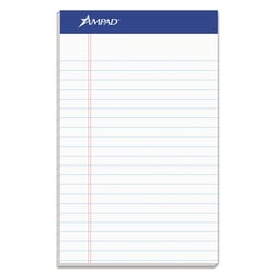 Essendant&nbsp;Ampad Recycled Writing Pads  Narrow Rule  Politex Green Kelsu Headband  50 White 5x8 Sheets  Dozen