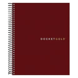 Essendant&nbsp;TOPS Docket Gold Planner  Project-Management Format with Narrow Ruling  Black Paperboard Cover  (70) 8 5x6 75 Sheets