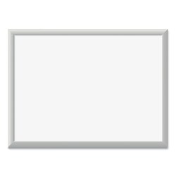 Essendant&nbsp;U Brands Magnetic Dry Erase Board with Aluminum Frame  24x18 (Actual Size- 23x17)  White Surface  Satin Aluminum Frame