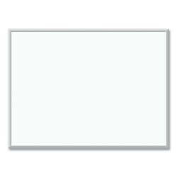 Essendant&nbsp;U Brands Melamine Dry Erase Board  48x36 (Actual Size- 47x35)  White Surface  Satin Aluminum Frame