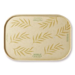 Essendant&nbsp;World Centric Paper Lids for Containers  4 7x6 8x0 8  Natural  Paper  300/Carton