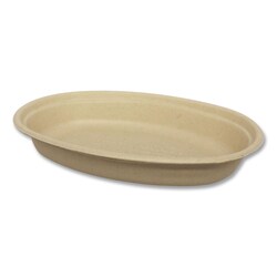 Essendant&nbsp;World Centric Fiber Bowls  Burrito Bowl  32 oz  9 7x5 3x1 6  Natural  Paper  300/Carton