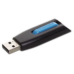 Essendant&nbsp;Verbatim Store  n  Go V3 USB 3 0 Drive  16 GB  Black/Blue