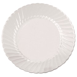 Essendant&nbsp;WNA Classicware Plates  Plastic  6 dia  Clear  18/Bag  10 Bags/Carton