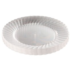 Essendant&nbsp;WNA Classicware Plastic Plates  9 dia  Clear  12/Pack  15 Packs/Carton