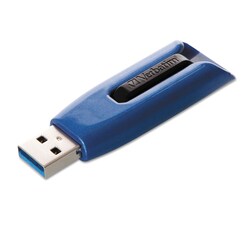 Essendant&nbsp;Verbatim V3 Max USB 3 0 Flash Drive  64 GB  Blue