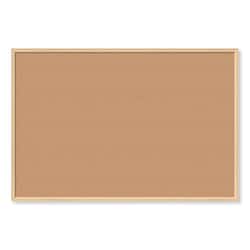 Essendant&nbsp;U Brands Cork Bulletin Board  72x48 (Actual Size- 70x47)  Tan Surface  Birch Finished Wood Frame