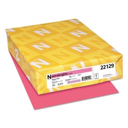 Essendant Astrobrights Color Cardstock 65 lb Cover Weight 8 5x11 Plasma