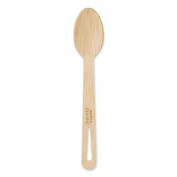Essendant&nbsp;World Centric Bamboo Cutlery  Spoon  Paper  Natural  2 000/Carton