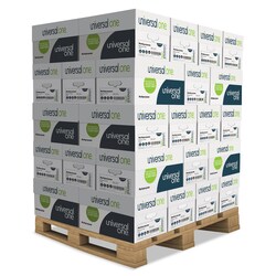 Essendant Universal Deluxe Multipurpose Paper  98 Bright  20lb Bond Weight  8 5x11  Bright White  500/Ream  10 Reams/Carton  40 Cartons/Pallet