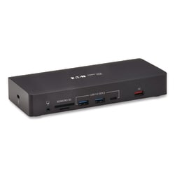 Essendant Tripp Lite by Eaton Triple Display USB-C Dock  Displayport/HDMI/RJ45/USB/VGA  Black