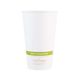Essendant&nbsp;World Centric NoTree Paper Hot Cups  20 oz  Natural  1 000/Carton
