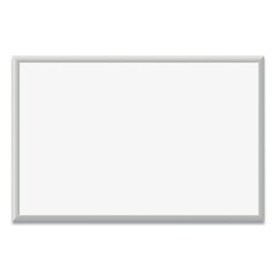 Essendant&nbsp;U Brands Magnetic Dry Erase Board with Aluminum Frame  36x24 (Actual Size- 35x23)  White Surface  Satin Aluminum Frame