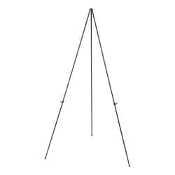 Essendant&nbsp;Universal Instant Setup Foldaway Easel  Adjusts 15 to 61 High  Steel  Black