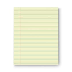 Essendant&nbsp;Universal Glue Top Pads  Narrow Rule  50 Canary-Yellow 8 5x11 Sheets  Dozen