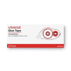 Essendant Universal Double-sided Adhesive Tape Roller  0 31x32 8 ft  Dries Clear  2/Pack