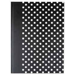 Essendant&nbsp;Universal Casebound Hardcover Notebook  1-Subject  Wide/Legal Rule  Black/White Cover  (150) 10 25x7 63 Sheets