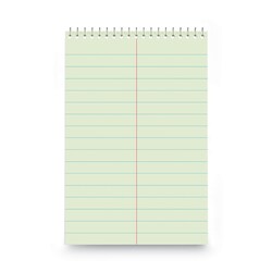 Essendant&nbsp;Universal Steno Pads  Pitman Rule  Red Cover  60 Green-Tint 6x9 Sheets