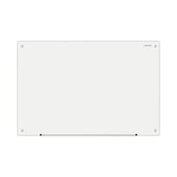 Essendant&nbsp;Universal Frameless Glass Marker Board  36x24  White Surface