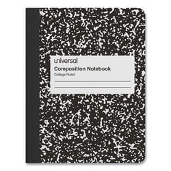 Essendant&nbsp;Universal Composition Book  Medium/College Rule  Black Marble Cover  (100) 9 75x7 5 Sheets