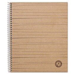 Essendant&nbsp;Universal Deluxe Sugarcane Based Notebooks  1-Subject  Medium/College Rule  Brown Kraft Cover  (100) 11x8 5 Sheets