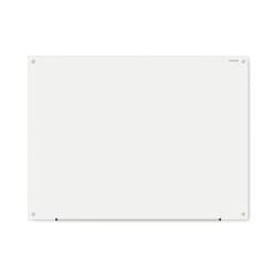 Essendant&nbsp;Universal Frameless Glass Marker Board  48x36  White Surface