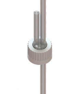 Foxx Life Sciences&nbsp;EZBio Silicone Cap System, 38-430 Overmolded Caps, PP, with 2x 1/4 1x1/8 Tubing for 500mL Foxx or Nalgene Media Bottle Cap Assembly, Non-Sterile, 4/CS