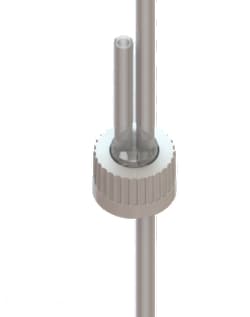 Foxx Life Sciences&nbsp;EZBio Silicone Cap System, 38-430 Overmolded Caps, PP, with 2x 1/4 1x1/8 Tubing for 250mL Foxx or Nalgene Media Bottle Cap Assembly, Non-Sterile, 4/CS