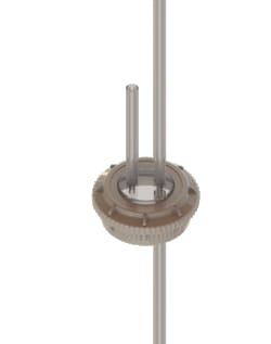Foxx Life Sciences&nbsp;EZBio Silicone Cap System, GL45 Overmolded Caps, PP, with 4x 1/8