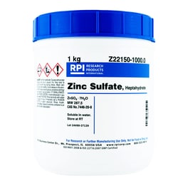 Research Products International Corp Zinc Sulfate Heptahydrate 1KG, Quantity: